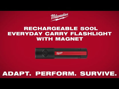 Milwaukee Electric 500L Carry Flashlight with Magnet Racharge