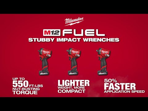 Milwaukee M12 1/2" Fuel Stubby Impact Wrench - Tool Only