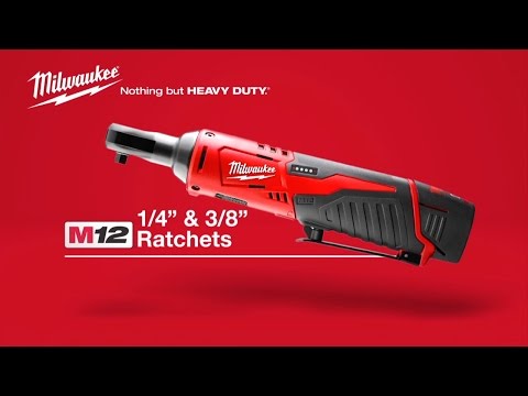 Milwaukee M12 3/8" Cordless Lithium Ratchet Kit with Tool Bag