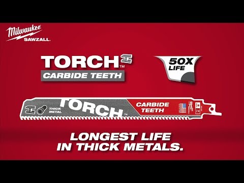 9" 8 TPI TORCH with Carbide Teeth SAWZALL Blade (1 PK)